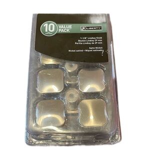 Liberty hardware ten satin nickel knobs